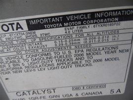 2006 Toyota Tacoma SR5 Silver Crew Cab 4.0L AT 4WD #Z23528